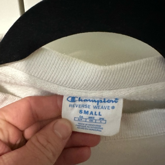 White Champion Crew Neck - Picture 2 of 3